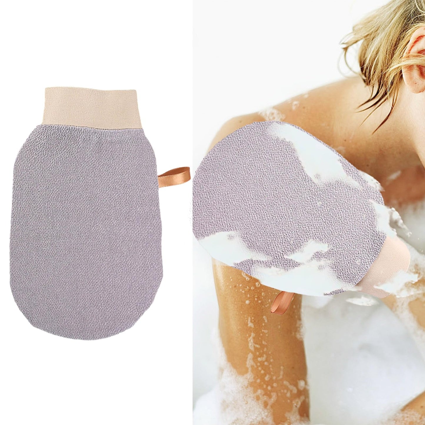 Exfoliating Glove, Deep Revive Glow Exfoliating Glove, Dual-Sided Body Scrub Mitt for Smooth Skin, Spa Quality Exfoliation, for All Skin Types Beauty and Personal Care LuxeOne
