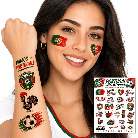 World Cup Soccer Face Temporary Tattoo 2026 Stickers for Soccer Fans, National Flag Waterproof Tattoos for Face and Body, Pre-Cut Flag Stickers, Game Beauty and Personal Care VELLOXHYDR Default Title