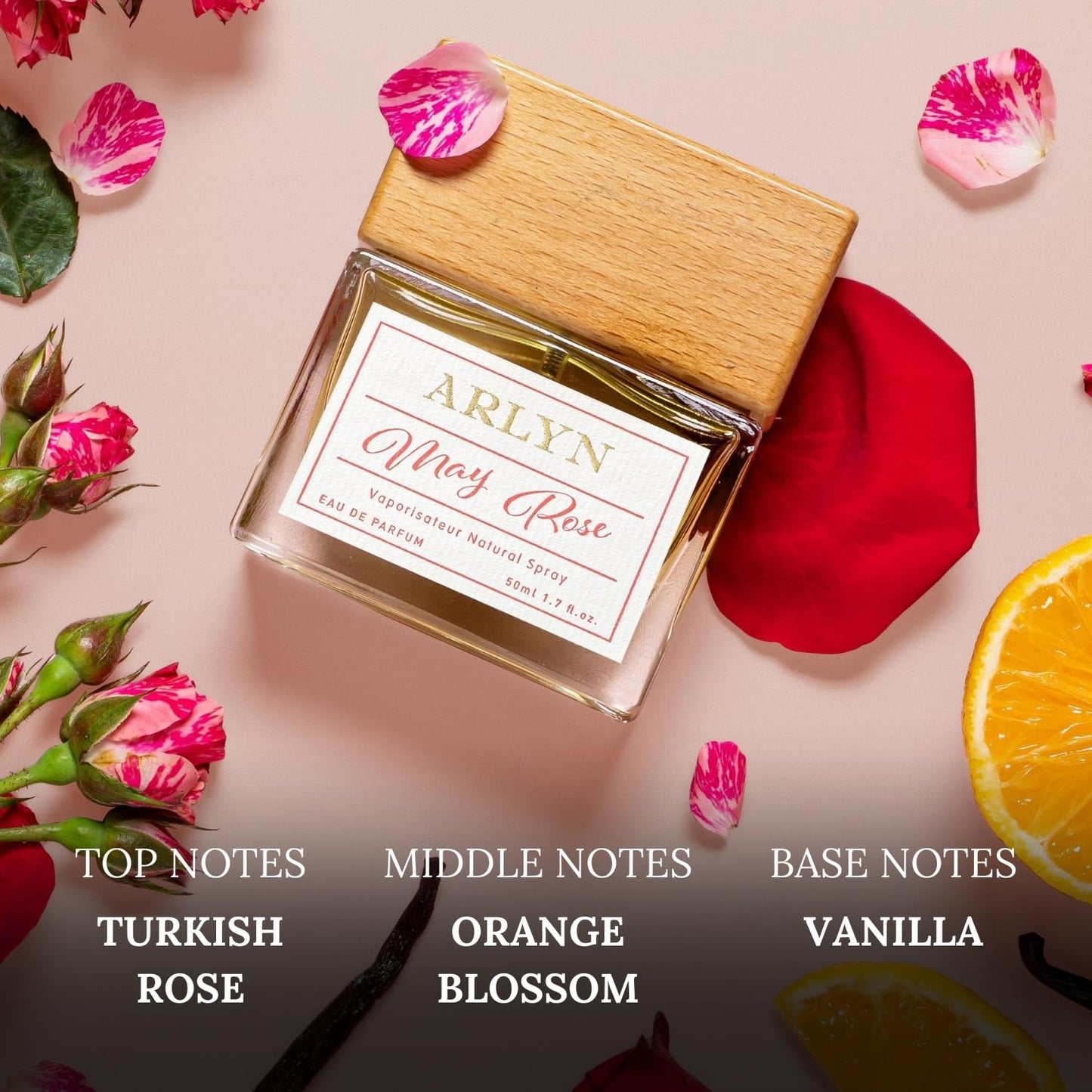 ARLYN May Rose Eau de Parfum for Women, Luxury Fragrance- Vegan, Creulty-Free and Eco Consious (1.7oz/ 50 ml) Beauty & Personal Care ARLYN BY BELLEVUE PARFUMS