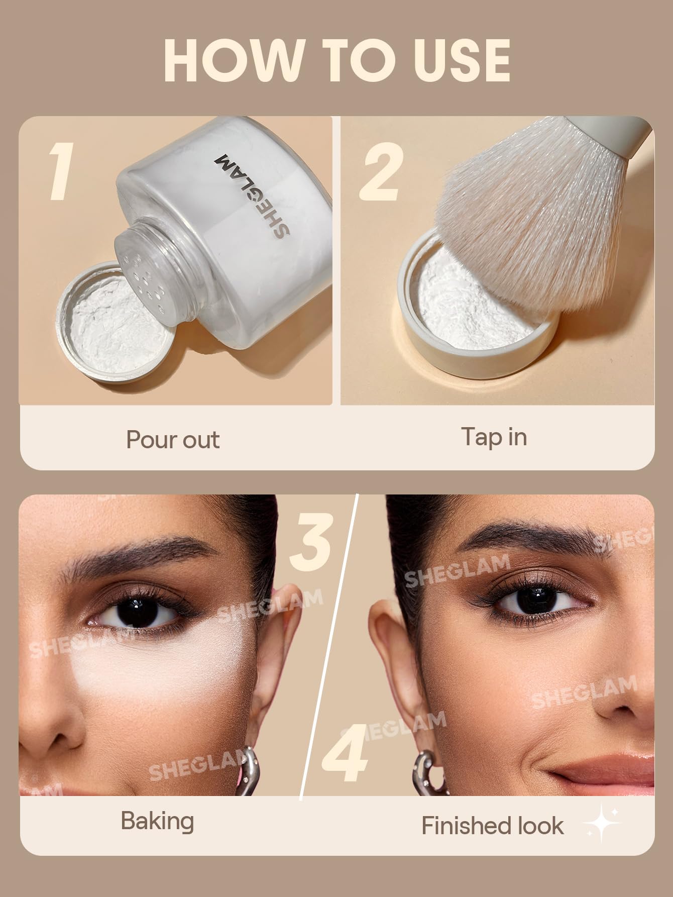 SHEGLAM Blur in a Bottle Loose Setting Powder-Translucent Beauty & Personal Care SHEGLAM