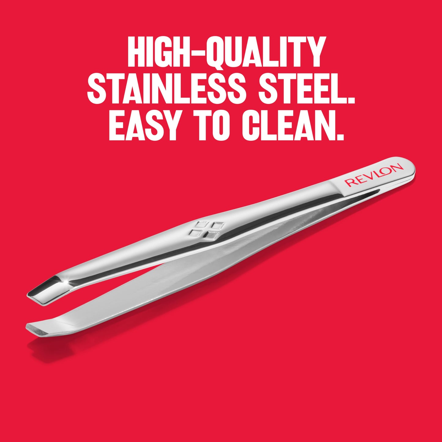 Revlon Multipurpose Hair Removal Tweezer, High Precision Slant Tip Tweezers for Men, Women & Kids, Stainless Steel (Pack of 1) Beauty & Personal Care REVLON