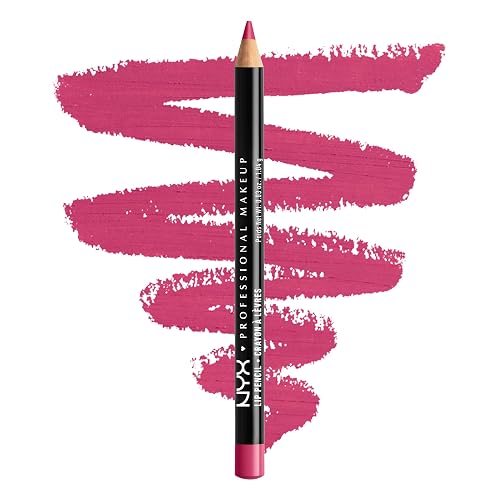 NYX PROFESSIONAL MAKEUP Slim Lip Pencil, Long-Lasting Creamy Lip Liner, Fuchsia, 0.04 oz Beauty & Personal Care NYX PROFESSIONAL MAKEUP