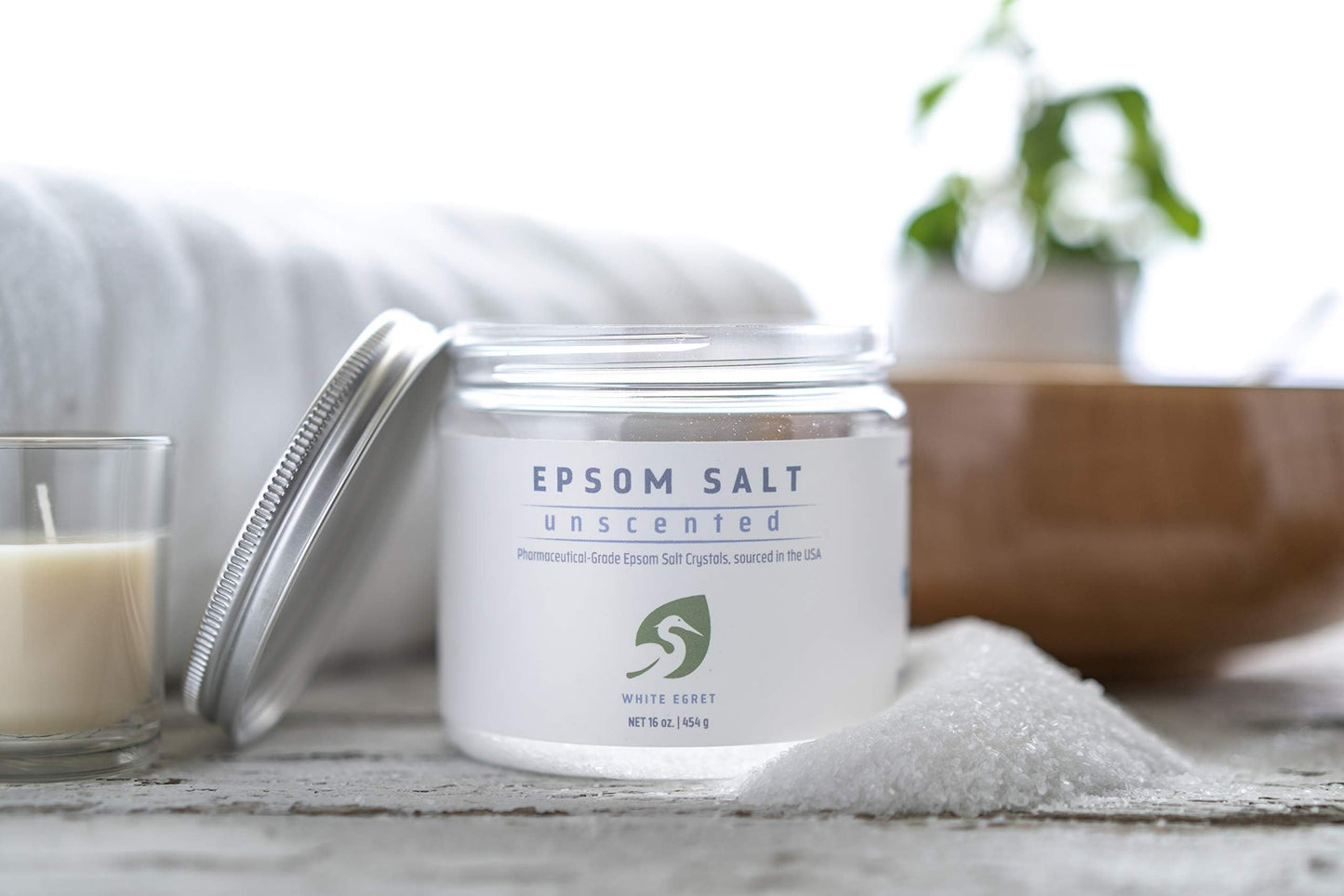 WHITE EGRET Epsom Salt, Eucalyptus, 2.5 Pound Beauty and Personal Care White Egret