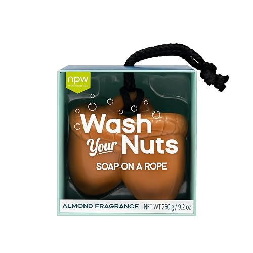 NPW-USA Hello Handsome Wash Your Nuts Soap-On-A-Rope, Nutty Almond Beauty & Personal Care NPW