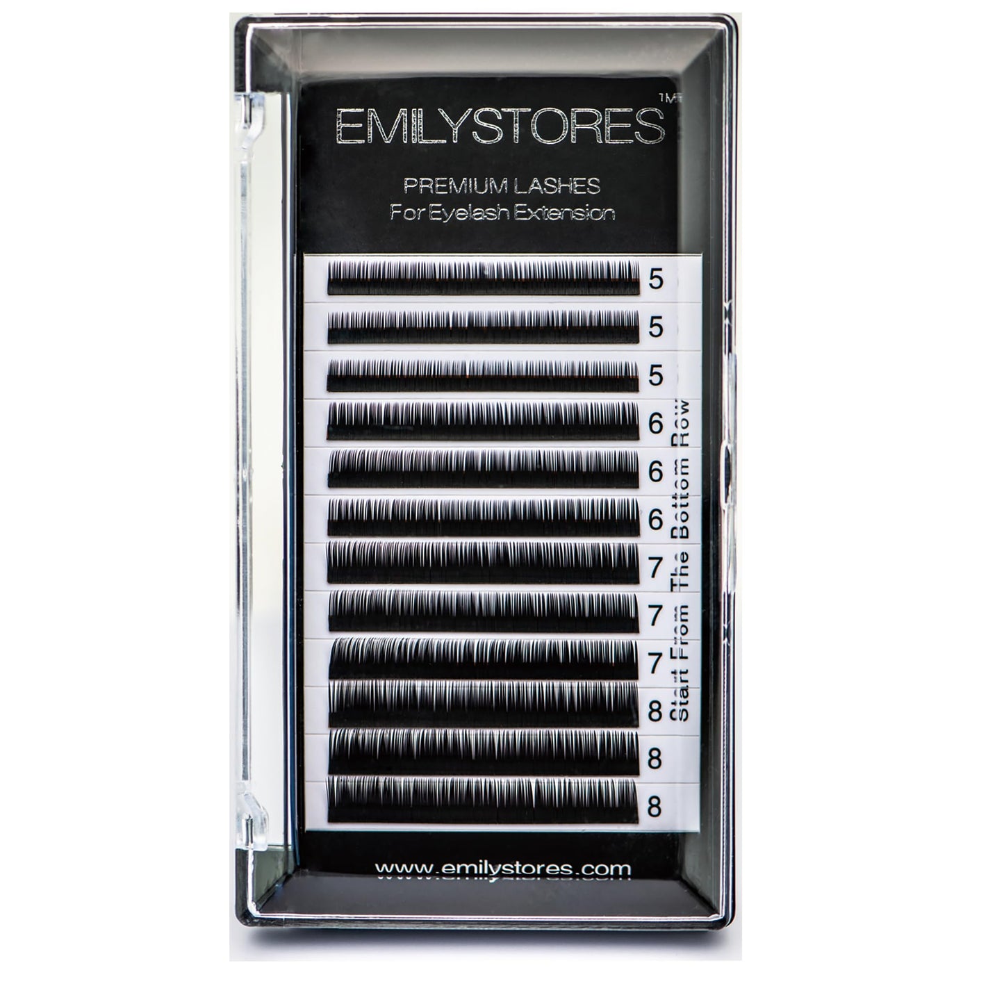 EMILYSTORES Bottom Lash Extension Eyebrow Eyelash Extensions Under Lower False Lashes Mixed J Curl 0.10mm Length 5mm 6mm 7mm 8mm In One Tray Beauty & Personal Care EMILYSTORES