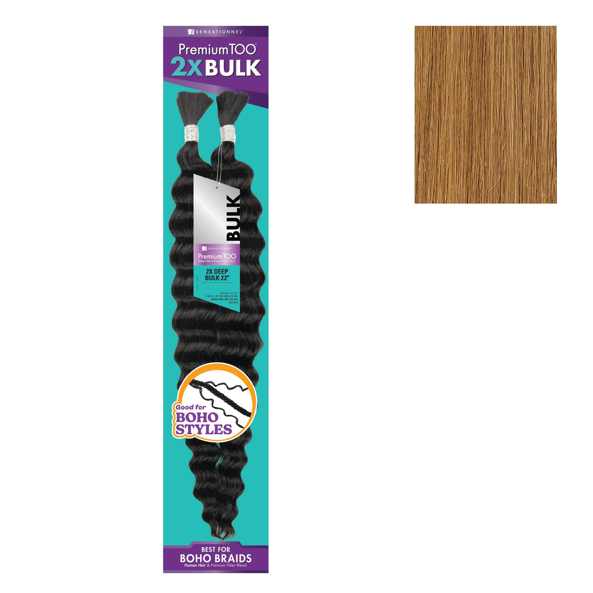 Sensationnel PremiumToo Bulk Weaving-2X Deep,1 pack 22 inch, 27 HONEYBLONDE