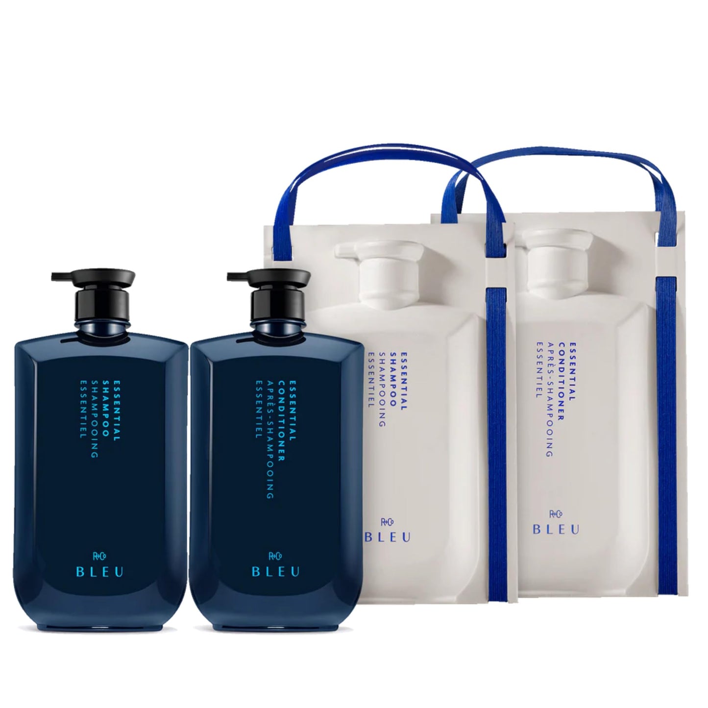 R+Co BLEU Essential Shampoo and Conditioner Liter Set - Daily Cleansing & Lightweight Hydration for All Hair Types - Smooths, Repairs, Detangles Beauty & Personal Care R+Co