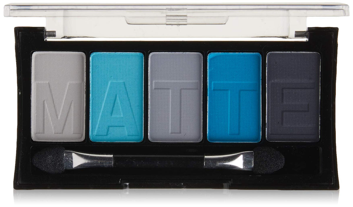 L.A. COLORS 5 Color Matte Eyeshadow Palette, Blue Denim CEM474 Beauty & Personal Care L.A. COLORS