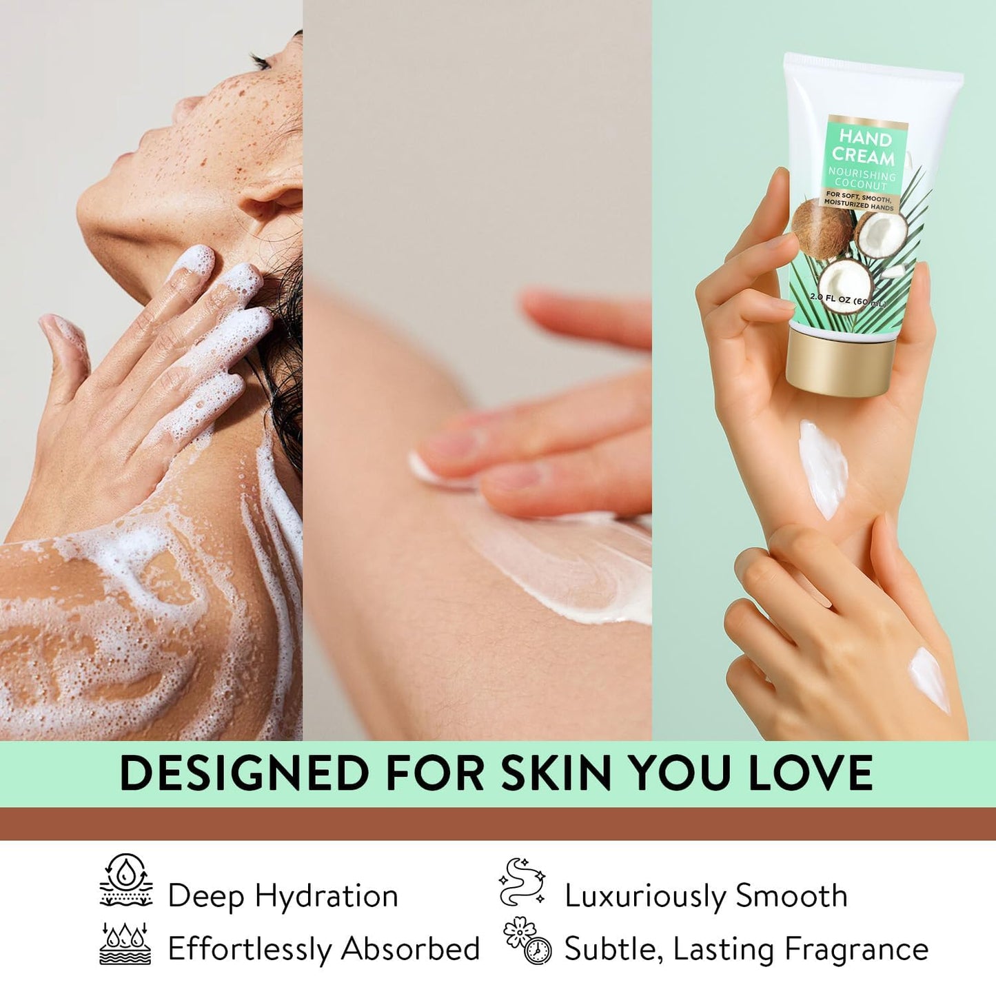 Spa Gift for Women, 8 Piece Luxury Coconut Bath Set with Bubble Bath & Bath Bombs Body Scrub Lotion Hand Cream, Bath Sets for Women Gift, Anniversary Beauty and Personal Care BODY & EARTH