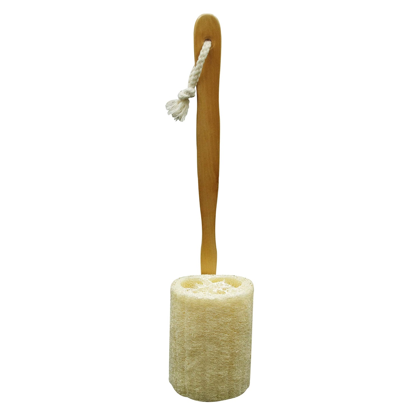 Natural Exfoliating Loofah Luffa Loofa Back Sponge Scrubber Brush with Long Wooden Handle Stick Holder Body Shower Bath Spa Pack of 1 Beauty & Personal Care TTYBG