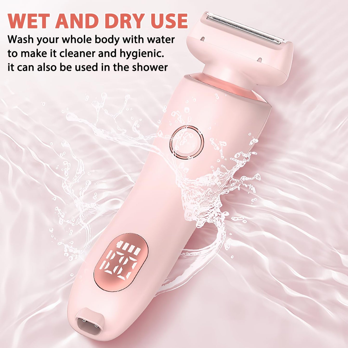 Dusk Glide Pro 3.0 Waterproof Electric Razor for Women - 2 in 1 Shaver, Wet & Dry (Pink) Beauty and Personal Care nuvirez