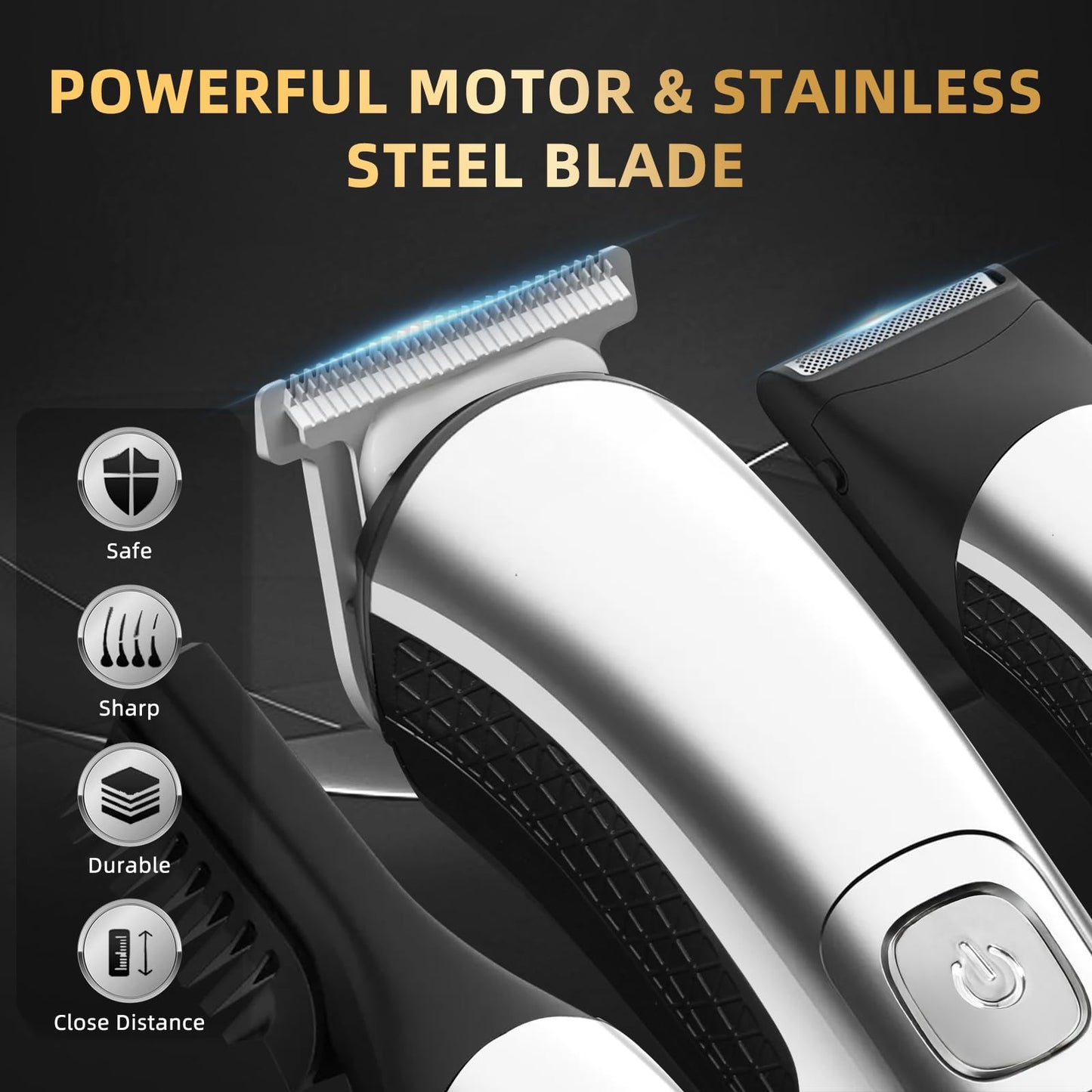 ritarga Beard Trimmer for Men, 20 Length Settings, 14-in-1 Cordless Grooming Kit, Waterproof Electric Razor for Men with A Razor Stand, Hair Trimmer Beauty and Personal Care ritarga