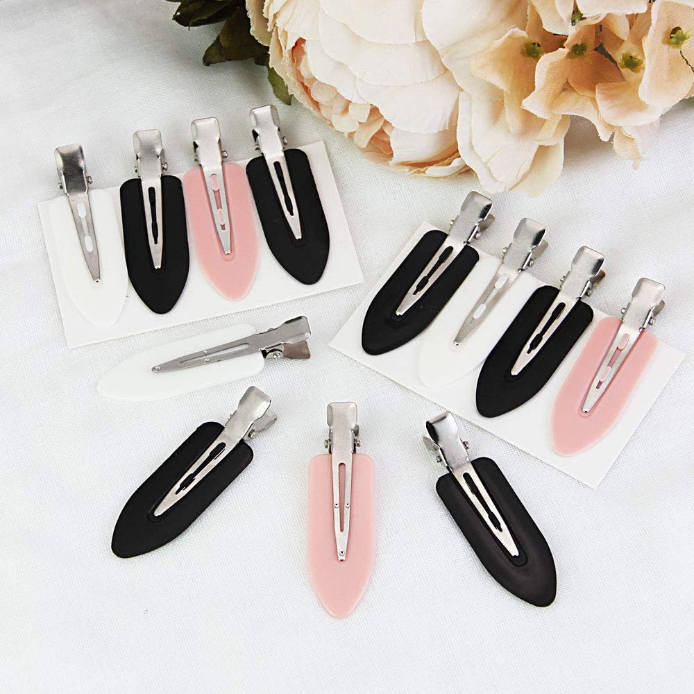 Gingbiss 20 Pcs No Bend Hair Clips, No Crease Hair Clips Curl Pin Clips with Storage Box for Hairstyle Bangs Waves Makeup Application Beauty & Personal Care Gingbiss