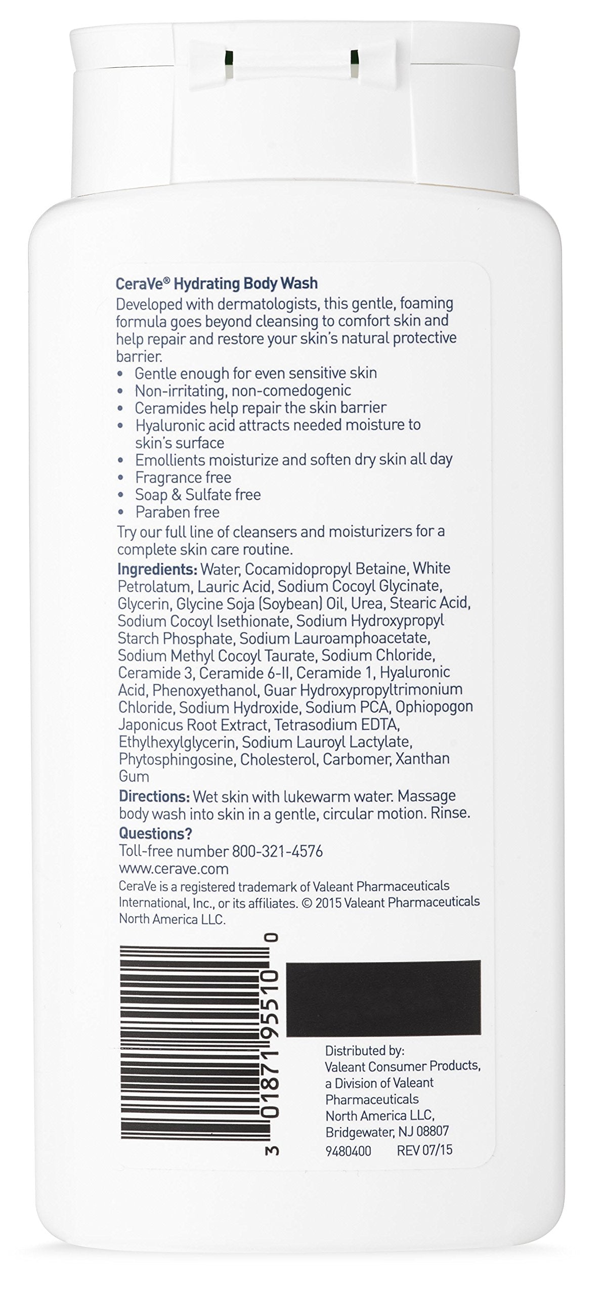 CeraVe Body Wash for Dry Skin | 10 Ounce | Moisturizing Body Wash with Hyaluronic Acid | Sulfate & Fragrance Free Beauty & Personal Care CeraVe