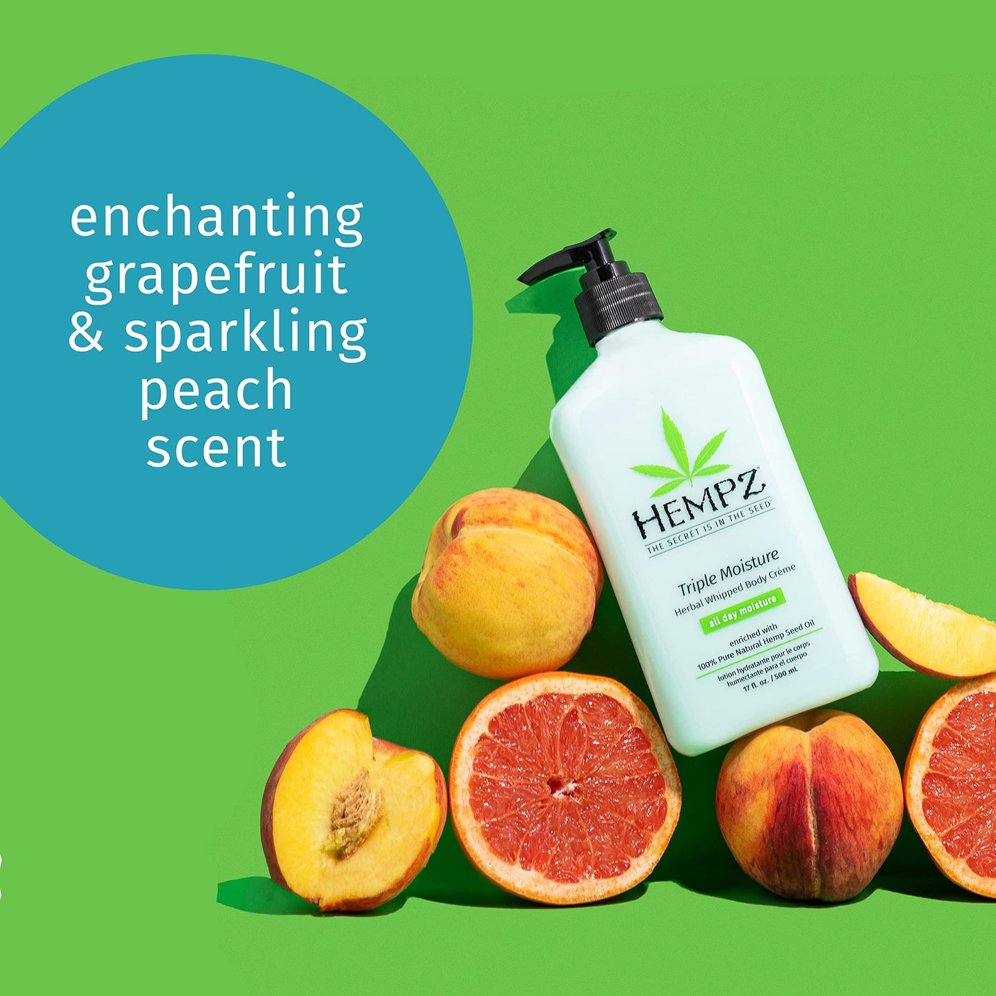 Hempz Triple Moisture Herbal Whipped Body Crème Lotion Moisturizer, 17 Fl Oz (Pack of 2) Beauty & Personal Care Hempz