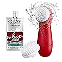 Olay Regenerist Face Cleansing Device, 2 Brush Heads + Whip Face Moisturizer Travel/Trial Size Gift Set Beauty & Personal Care Olay