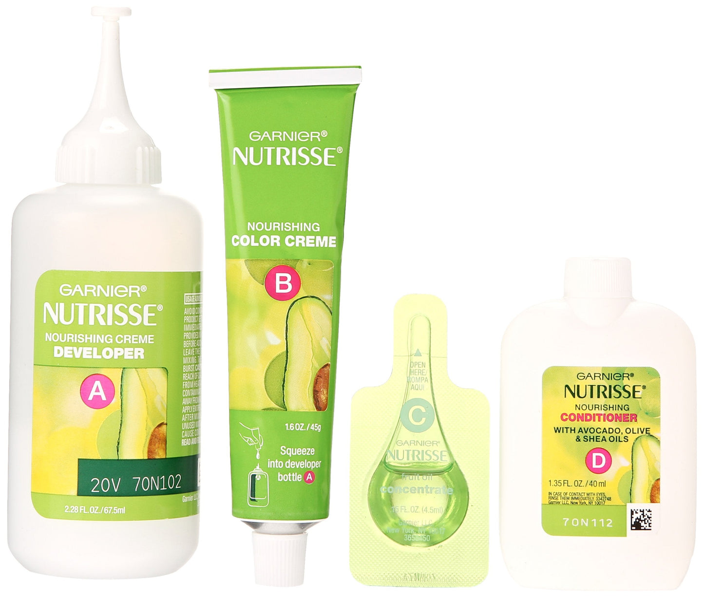 Garnier Nutrisse Nourishing Hair Color Creme, 60 Light Natural Brown (Acorn) (Packaging May Vary) Beauty & Personal Care Garnier