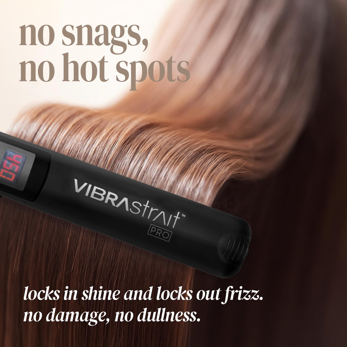 Vibrastrait Pro Vibrating Ceramic Tourmaline Ionic Flat Iron, 1-inch - Fast, Frizz-Free Ceramic Hair Straightener with Easy, Gentle Glide for Waves Beauty & Personal Care VIBRAstrait
