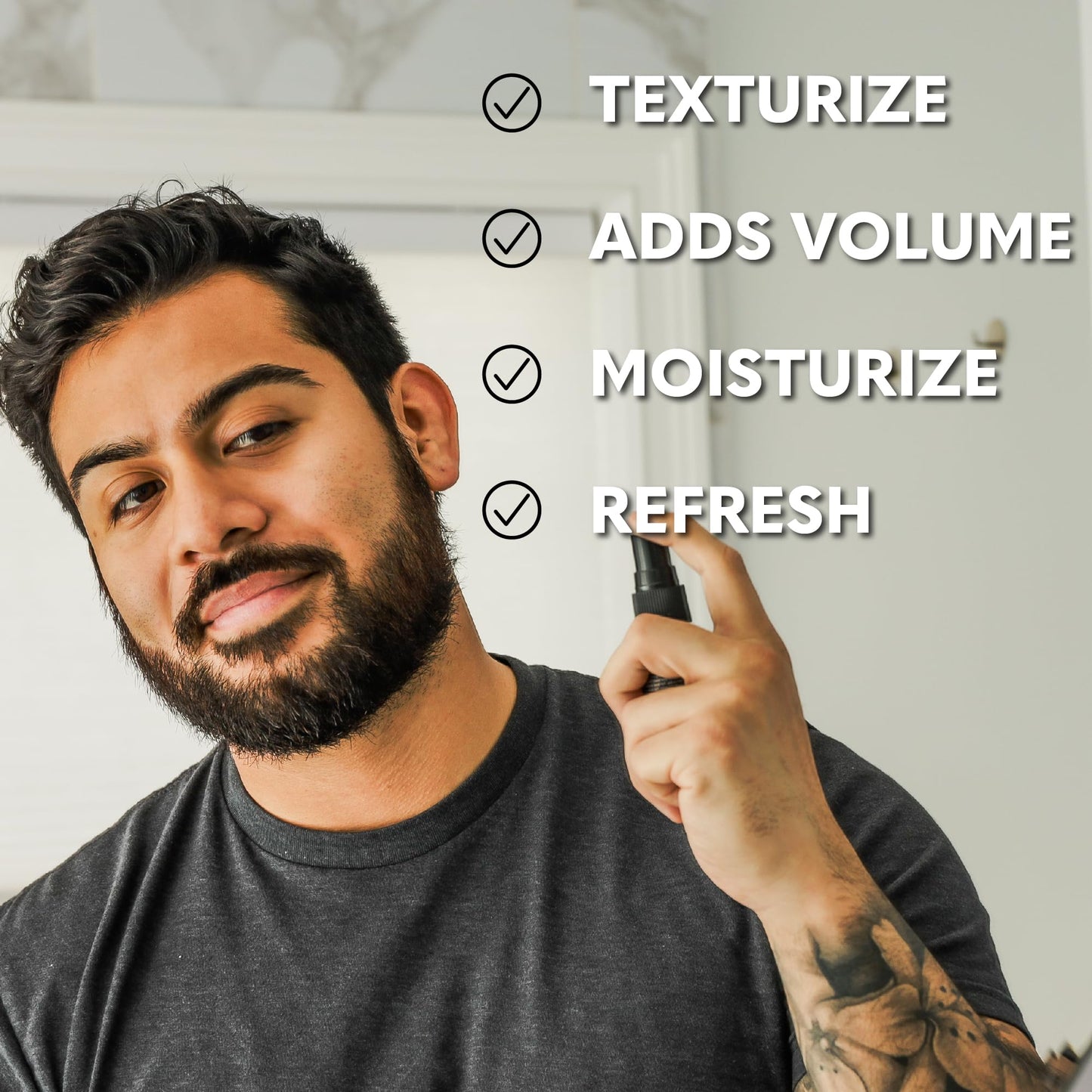 Beard Club Sea Salt Texture Spray for Men & Women - Thickening, Volumizing, Curl-Defining for All Hair Types - Paraben, Sulfate, Alcohol-Free Beauty & Personal Care The Beard Club
