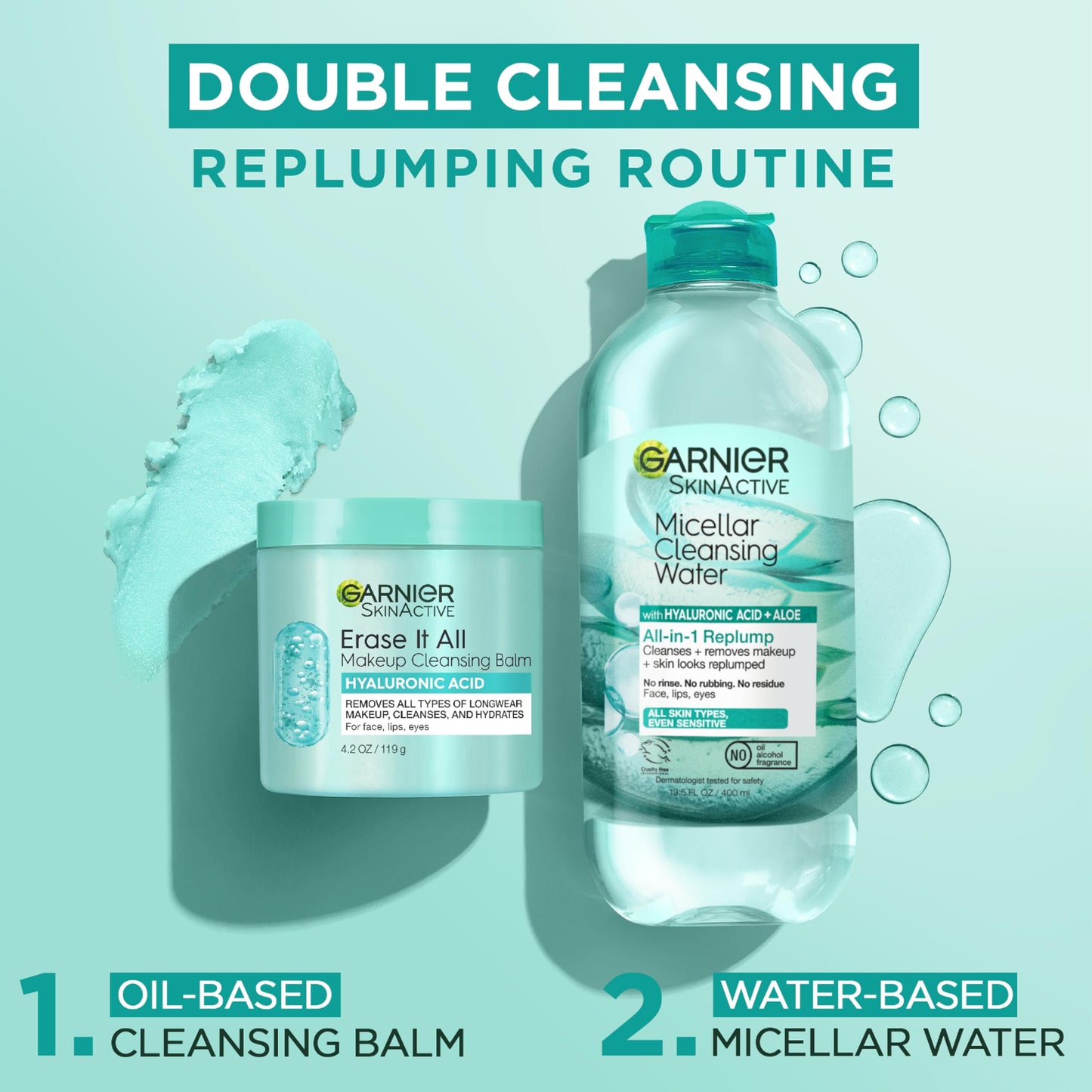 Garnier Erase It All Makeup Cleansing Balm with Hyaluronic Acid, Replumping Facial Cleanser and Makeup Remover, 4.2 Oz Beauty & Personal Care Garnier