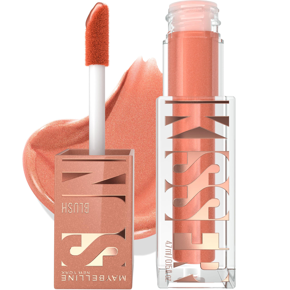 Maybelline Sunkisser Multi-Use Liquid Blush and Bronzer, Blendable, Longwear, Glowy Make Up, Sol Search, 1 Count