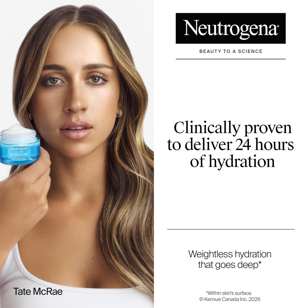 Neutrogena Hydro Boost Gel Cream with Hyaluronic Acid, All-day hydration for Face and Neck, Oil Free and won’t clog pores, 1.6 oz Beauty & Personal Care Neutrogena