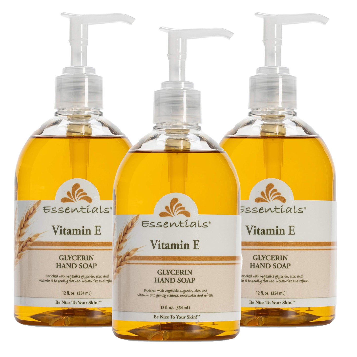 Clearly Natural Essentials Glycerin Liquid Hand Soap, Vitamin E, 12-Fluid Ounce, Pack of 3 Beauty & Personal Care Clearly Natural