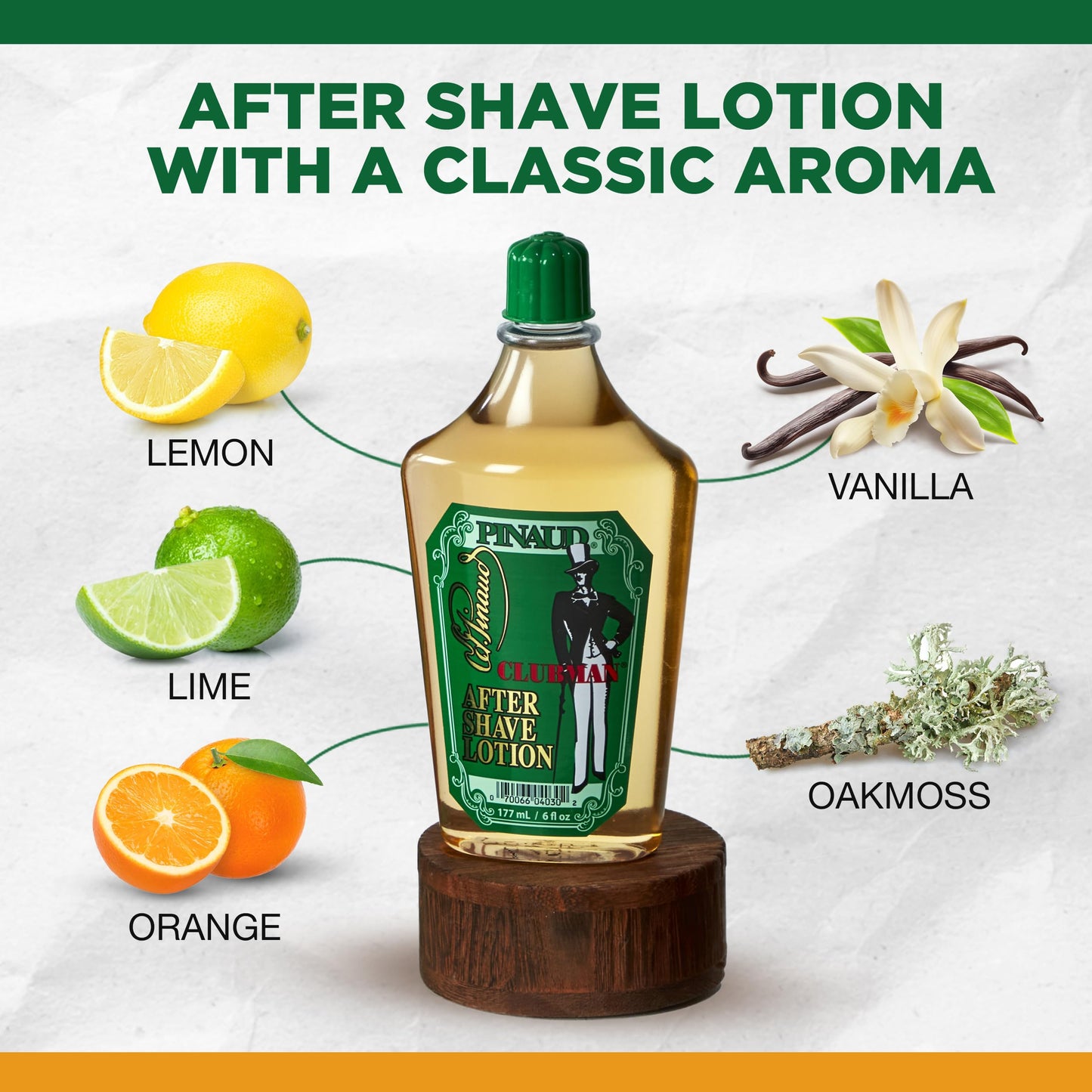 Clubman Pinaud After Shave Lotion, Classic Men’s Aftershave, Cools, Soothes, & Refreshes Skin with Signature Masculine Scent, 6 fl oz, 1-pack Beauty & Personal Care Clubman