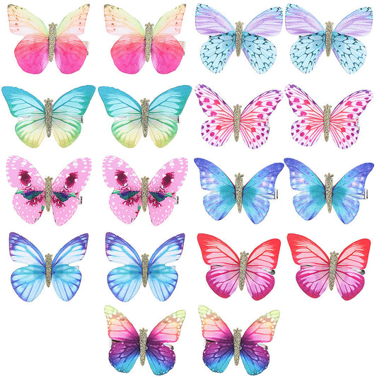 LOCOLO 18Pcs Hair Clips Butterfly Hair Clips Butterfly Snap Clips Barrettes for Toddlers Baby Girl and Women Beauty & Personal Care LOCOLO