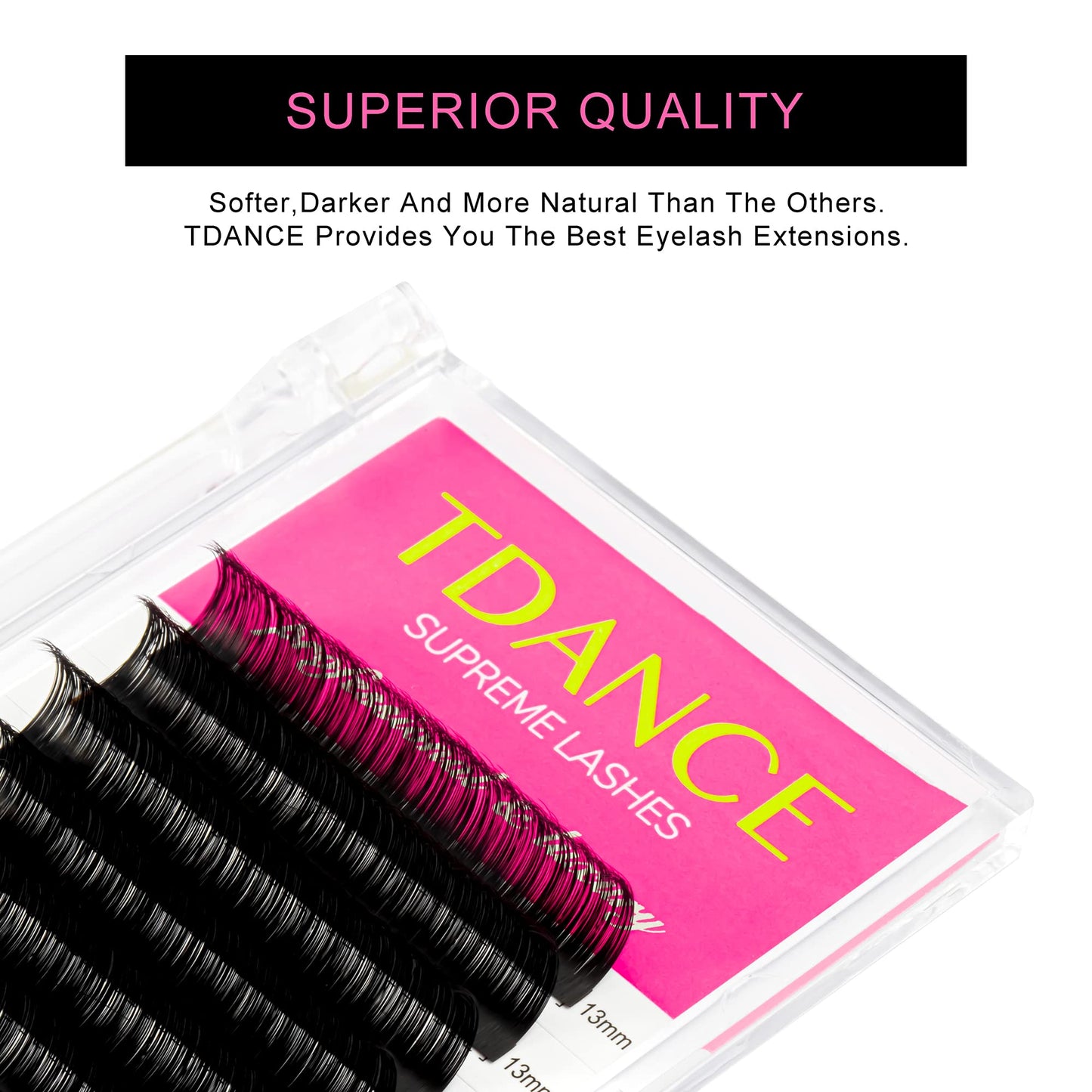 TDANCE Lash Extension Matte Black Eyelash Extension C CC D DD J B L Curl Volume & Classic Lash Extensions 0.03-0.18mm Thickness Professional Salon Beauty & Personal Care TDANCE