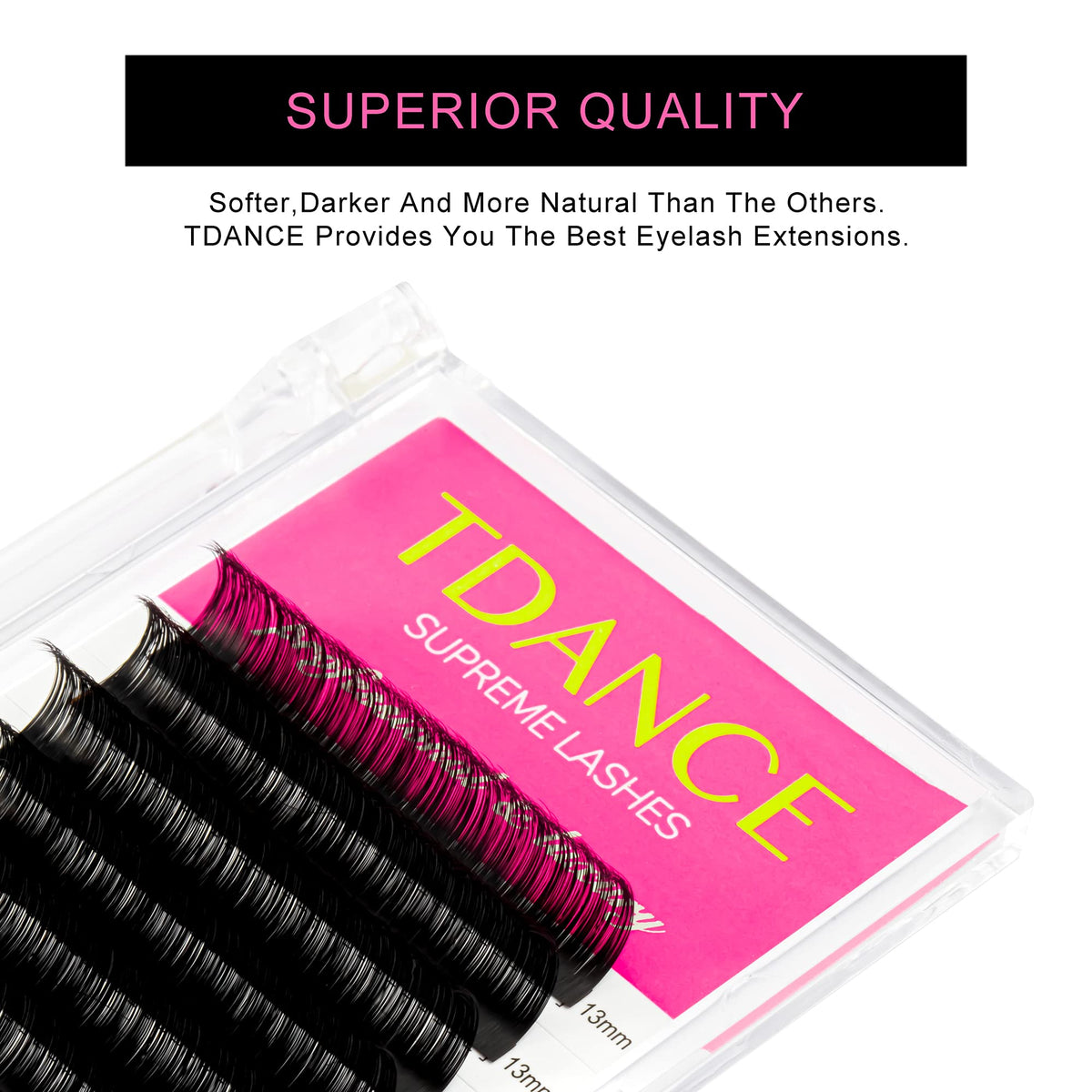 TDANCE Lash Extension Matte Black Eyelash Extension C CC D DD J B L Curl Volume & Classic Lash Extensions 0.03-0.18mm Thickness Professional Salon Beauty & Personal Care TDANCE