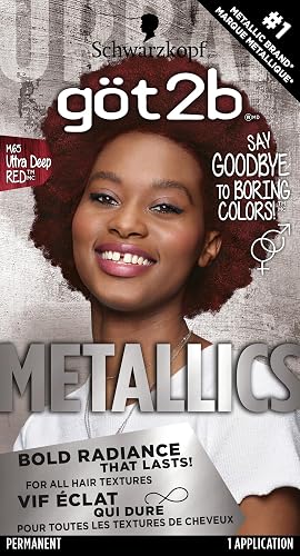 Got2b Metallics Permanent Hair Color, M65 Deep Red Beauty & Personal Care Got2B