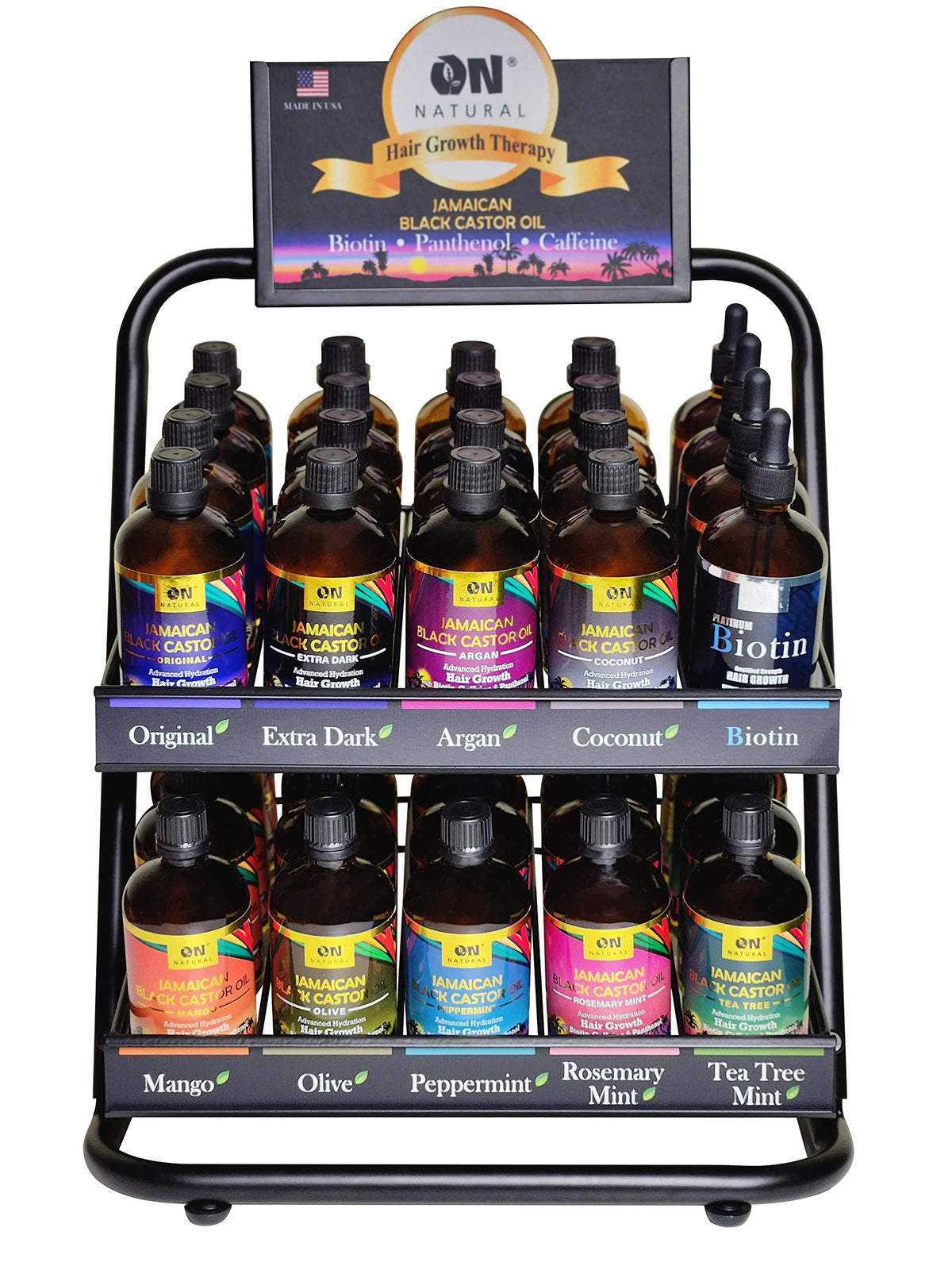 On Natural Jamaican Black Castor Oil [Peppermint] 4 oz