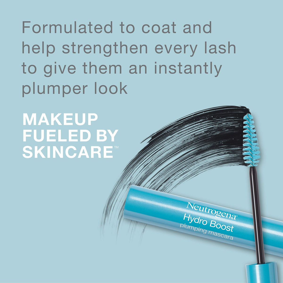 Neutrogena Hydro Boost Plumping Mascara Enriched with Hydrating Hyaluronic Acid, Vitamin E, and Keratin for Dry or Brittle Lashes, Black/Brown 03,.21 Beauty & Personal Care Neutrogena