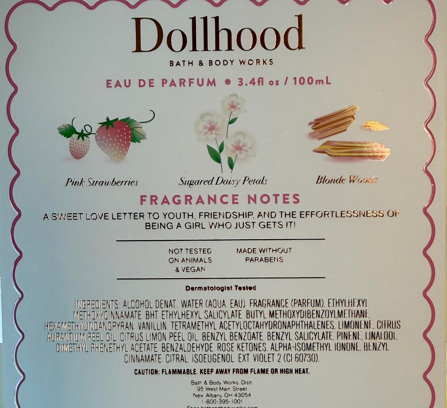 Bath & Body Works Dollhood Eau de Parfum - Sweet Strawberry Floral Fragrance Beauty & Personal Care Bath & Body Works