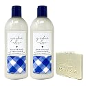 Bath & Body Works Gingham 2 Pack Moisturizing Conditioner Bundle with a Natural Oats Sample Soap Beauty & Personal Care Bath & Body Works