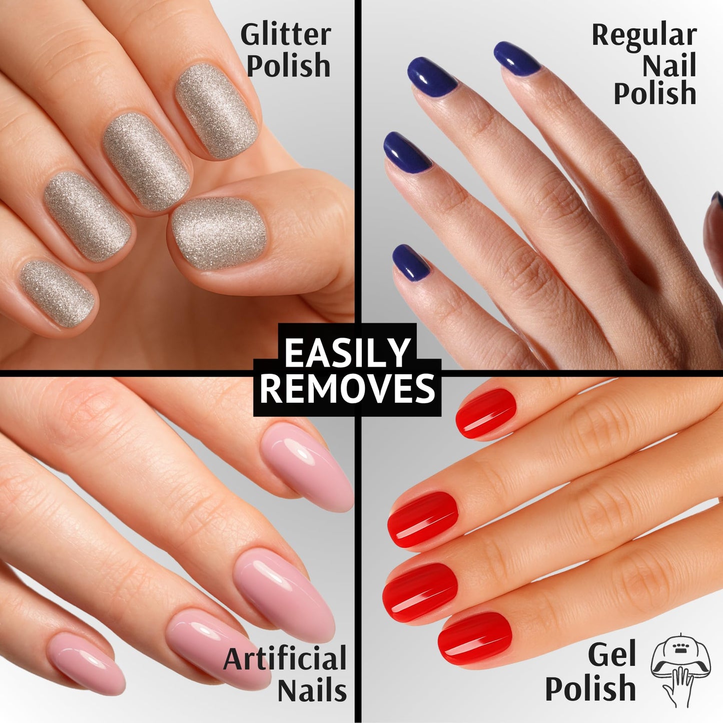 Pronto 100% Acetone Gel Nail Polish Remover - Gel Polish Remover for Nails | Acetone Nail Polish Remover & Acrylic Nail Remover for Removal of Glue Beauty & Personal Care Pronto