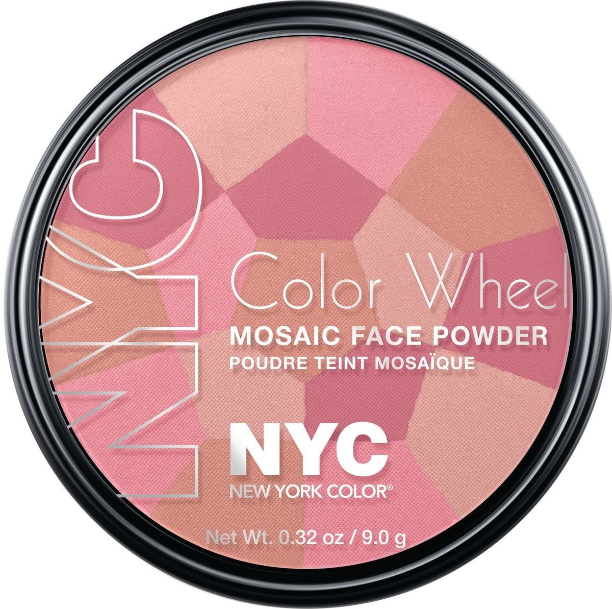 New York Color Wheel Mosaic Face Powder, Pink Cheek Glow, 0.32 Ounce Beauty & Personal Care NYC