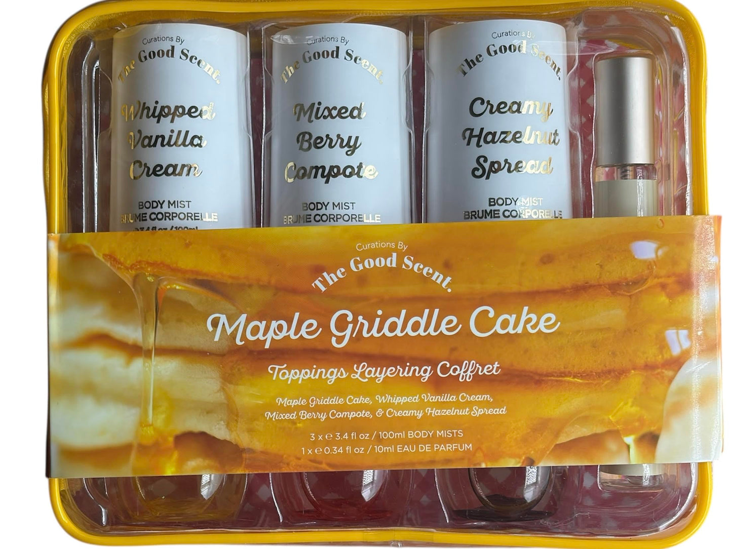 Curations by the Good Scent Maple Griddle Cake Body Mists Toppins Layering Coffret Beauty & Personal Care Curations by the Good Scent