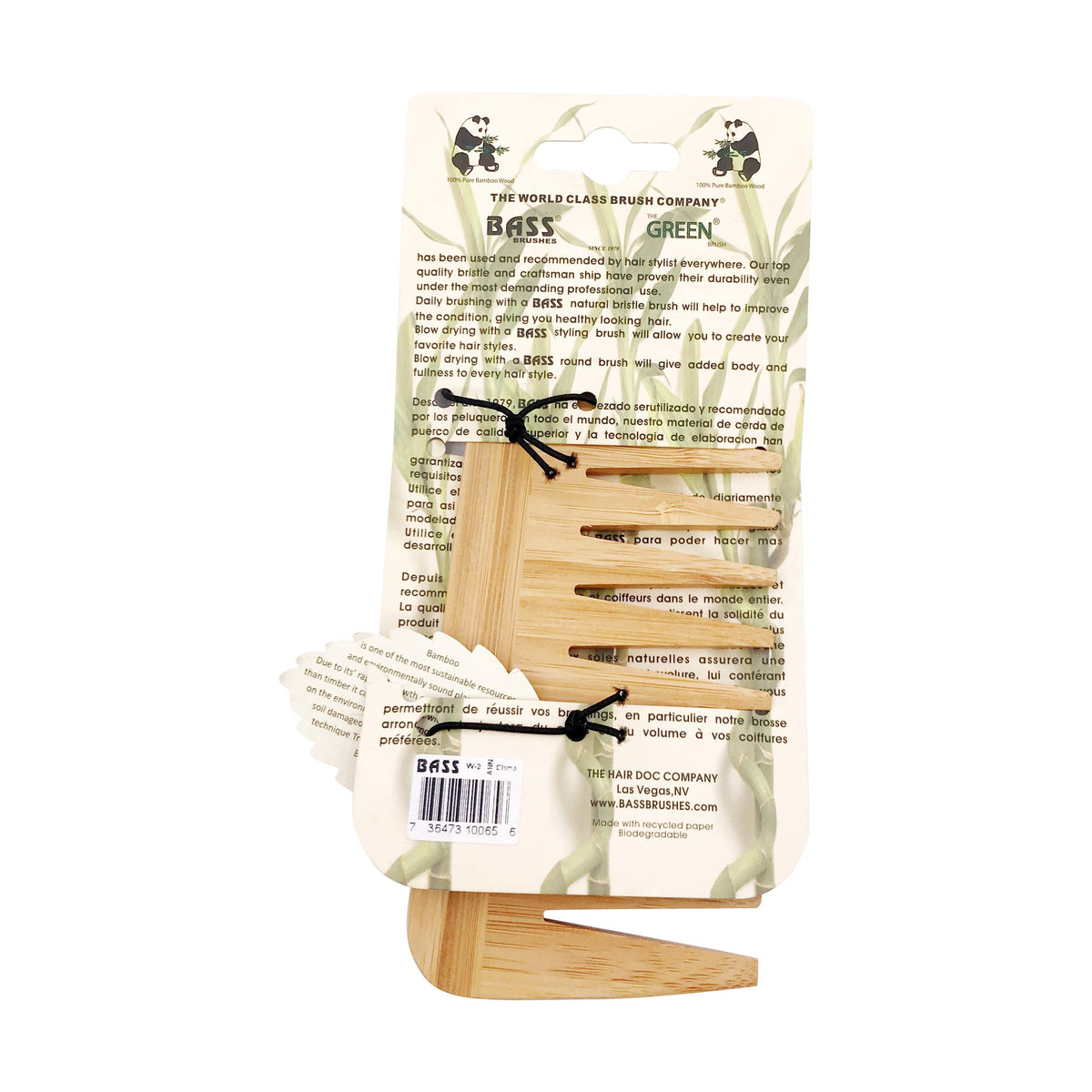 HAIR DOC Medium Wood Comb, 1 EA