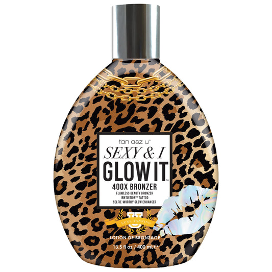 Tan Asz U Sexy & I Glow It 400X Bronzer Indoor Tanning Lotion, 13.5 Fl Oz