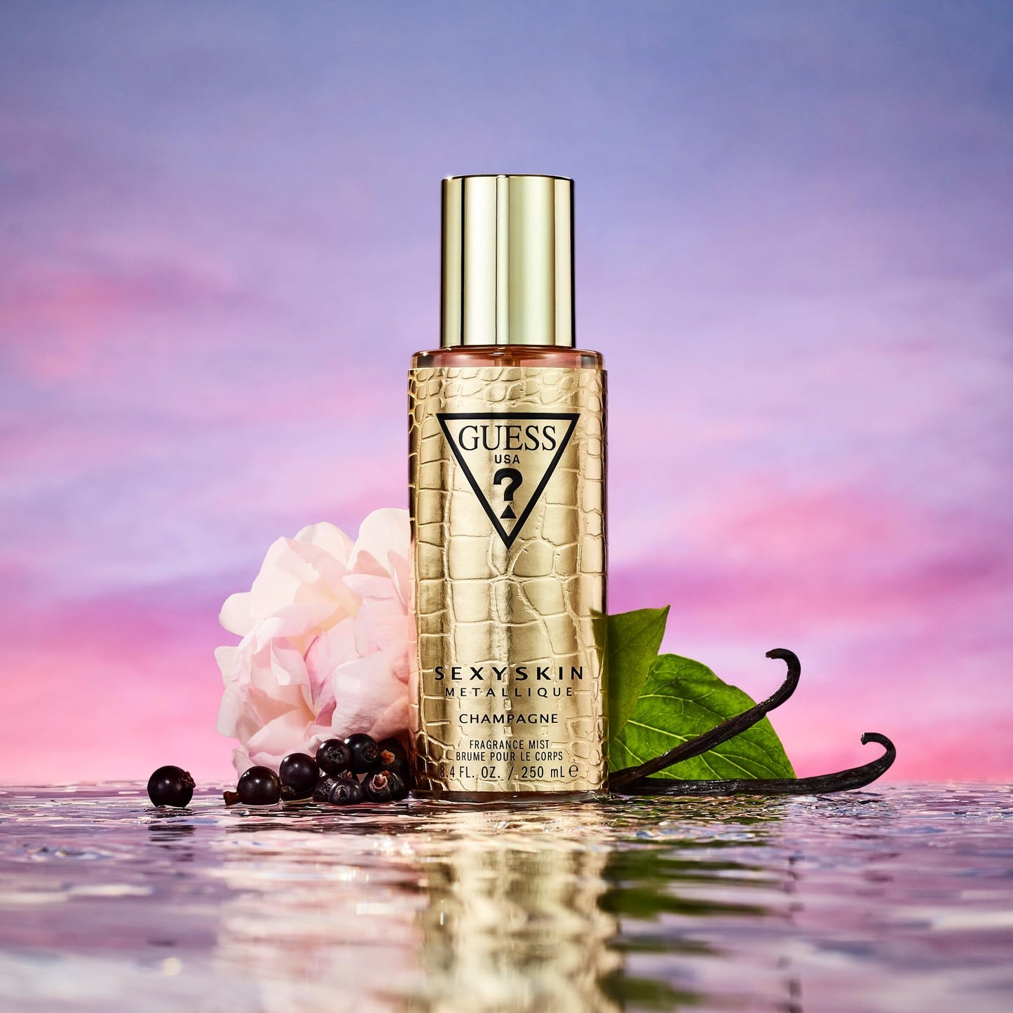 Guess Sexy Skin Metallique Champagne Fragrance Mist For Women, 8.4 Fl. Oz. Beauty & Personal Care GUESS