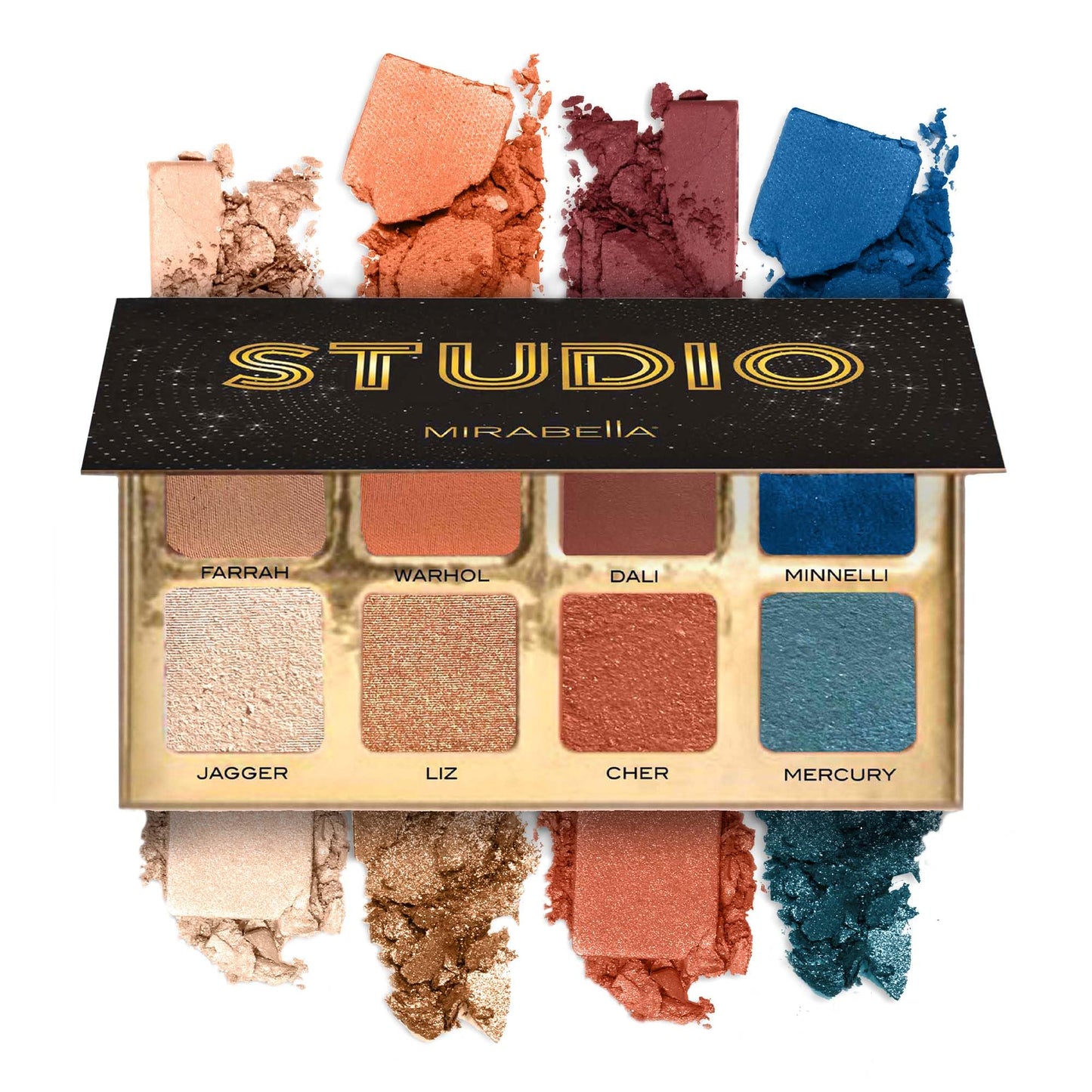 Mirabella Studio Makeup Eyeshadow Palette - Highly Pigmented Matte & Shimmer Shades. Long-Lasting - Professional-Grade Talc-Free, Gluten-Free… Beauty & Personal Care Mirabella
