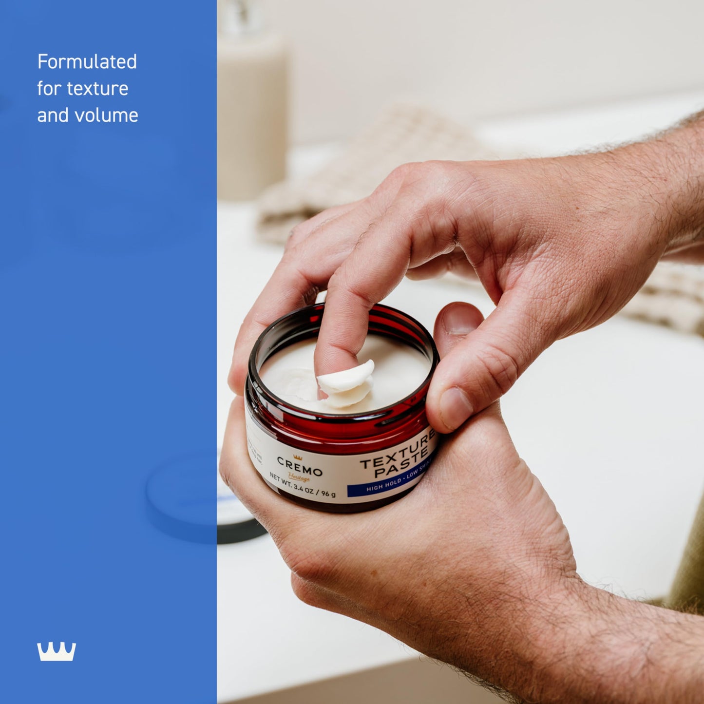 Cremo Hair Styling Texture Paste, Premium Barber Grade Texture Paste for Hair Styling, 3.4 Oz Beauty & Personal Care Cremo