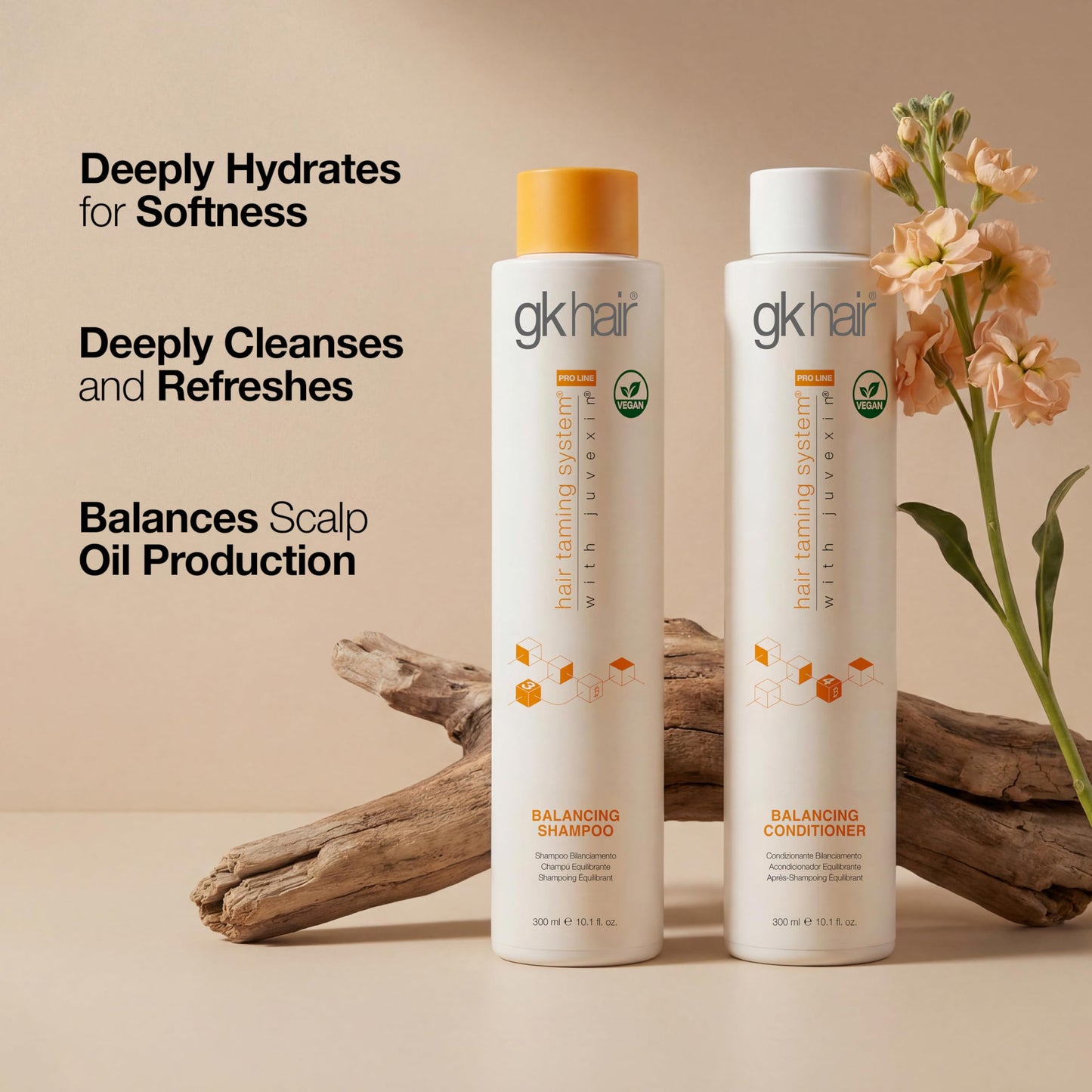 GK HAIR Balancing Shampoo and Conditioner Set for Oily Hair Upto 72-Hour Freshness Best Shampoo and Conditioner for Greasy Scalp Build Up Dirt, Skip Beauty & Personal Care GK HAIR