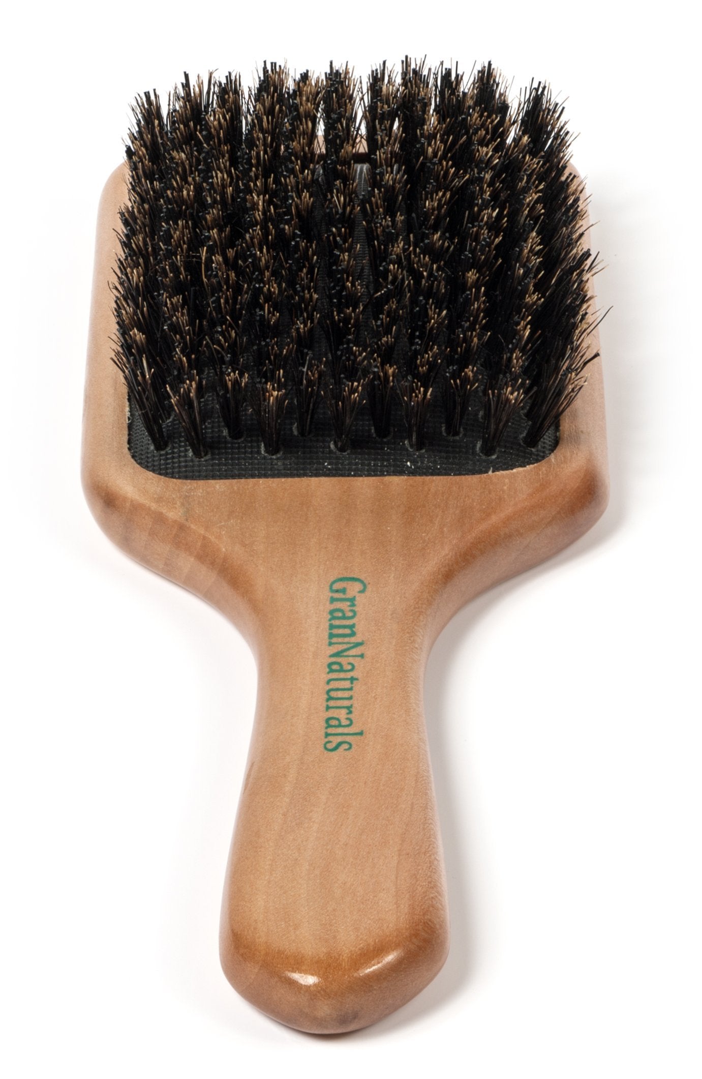 GranNaturals Boar Bristle Smoothing Hair Brush for Women and Men - Medium/Soft Bristles - Natural Wooden Large Flat Square Paddle Hairbrush for Fine Beauty & Personal Care GranNaturals
