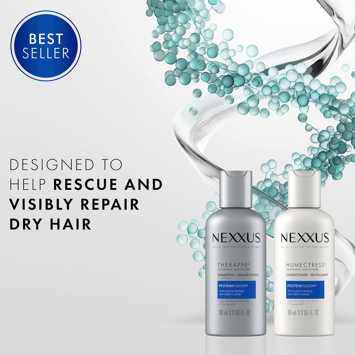 Nexxus Therappe Shampoo for Dry Hair Ultimate Moisture Silicone-Free 3 oz Beauty & Personal Care Unilever