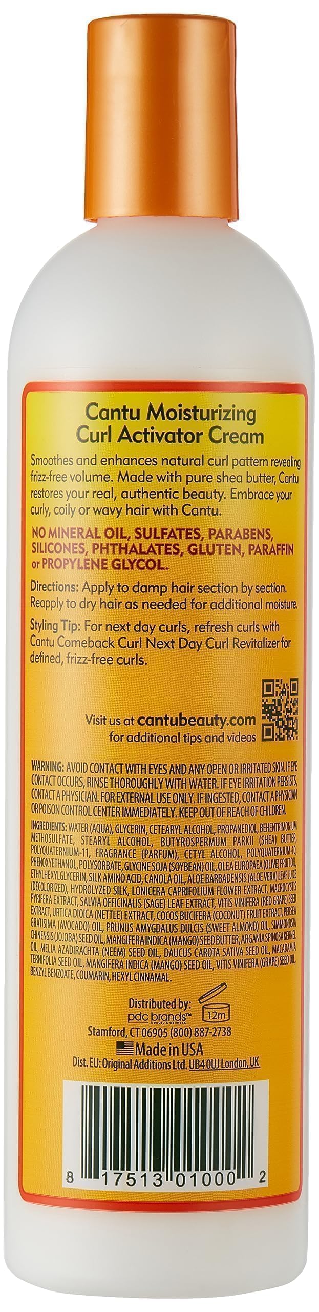 Cantu Natural Hair Curl Activator Cream 12 Ounce (354ml) (3 Pack) Beauty & Personal Care Cantu