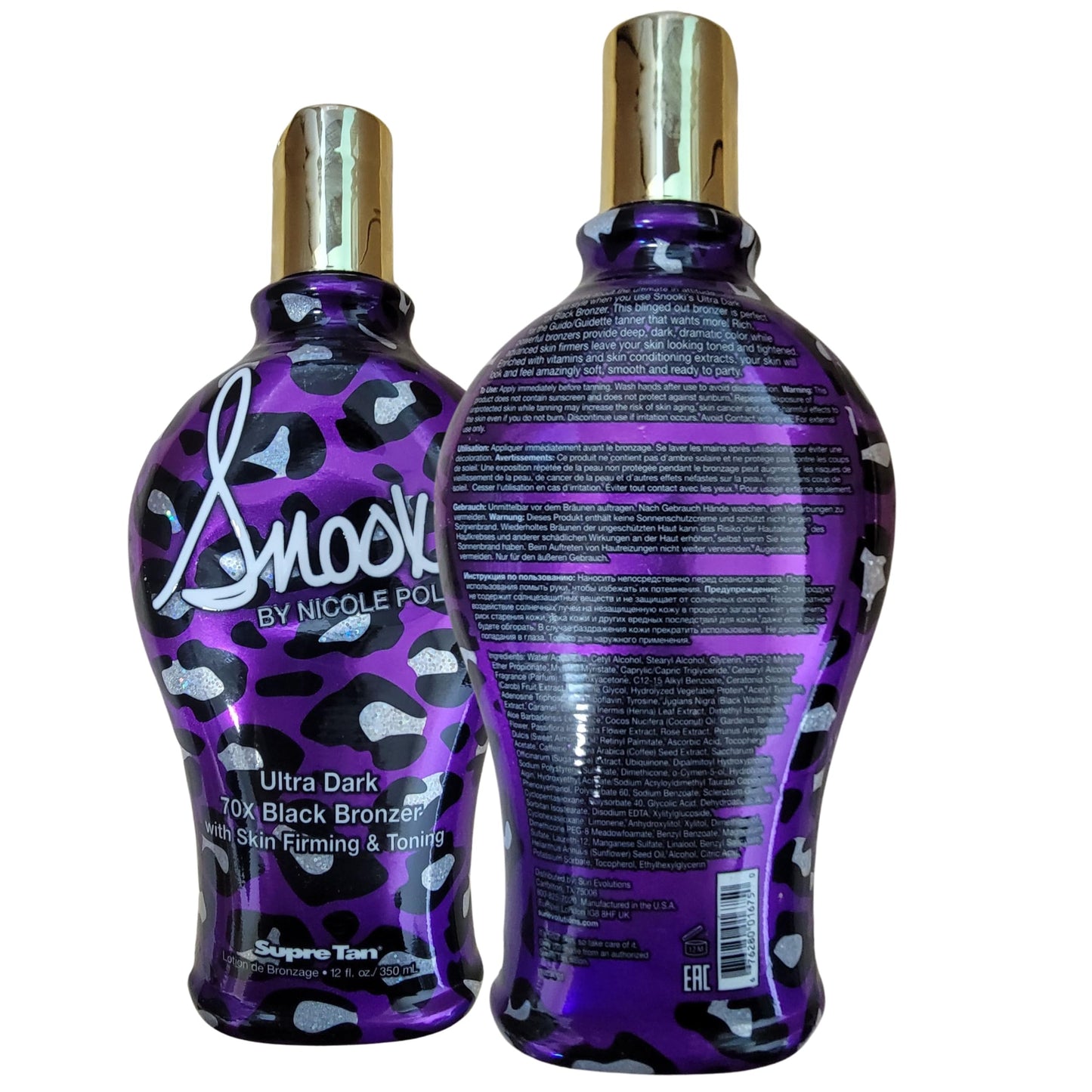 Supre - Snooki Ultra Dark 70X Black Bronzer w/ Skin Firm & Toning - 12 fl oz Beauty & Personal Care Supre