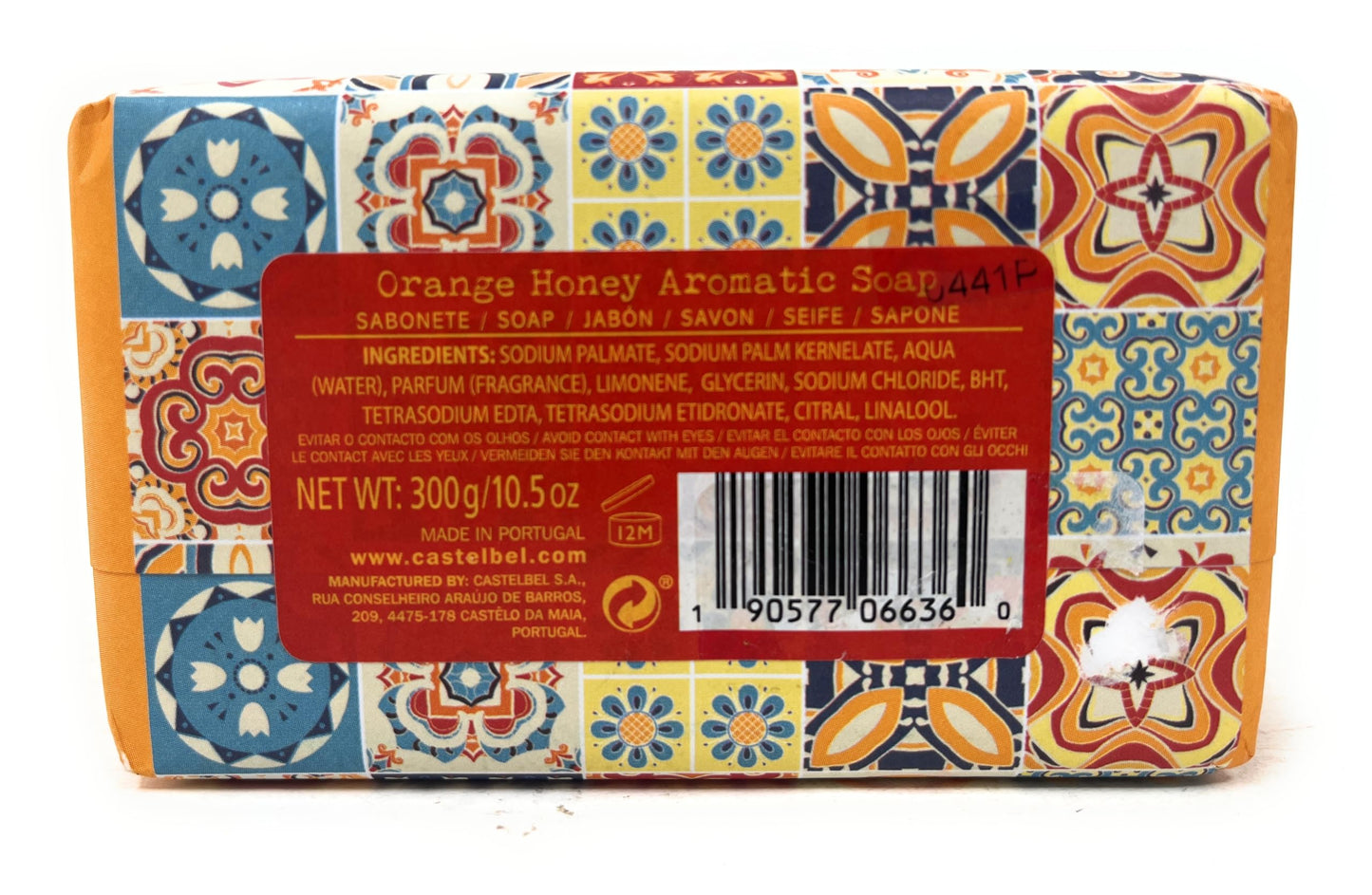 Castelbel Limited Edition Orange Honey Aromatic Soap 10.5 oz Beauty & Personal Care Castelbel